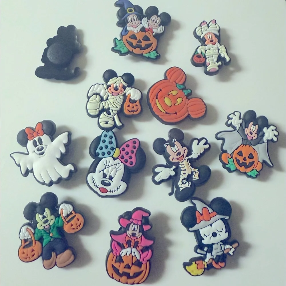 12 Halloween Croc Charms Jibbit Shoe Charm Disney Croc Charms - Picture 8 of 8